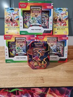 3 Pokemon First Partner Illustration Collection Series 1, 1 Y Ex Charizard Tin - Image 2
