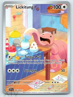Lickitung 180/162 Pokemon Temporal Forces Illustration Rare - Image 1