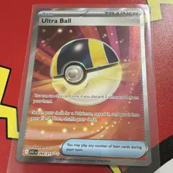 Pokemon Ultra Ball Full Art Holo Ultra Rare ASC Trainer-Item 264/217 - Image 1