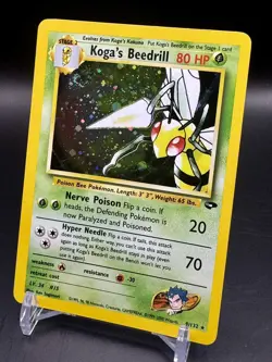 Pokemon TCG Koga's Beedrill Gym Challenge 9/132 Holo Unlimited Holo Rare - Image 3