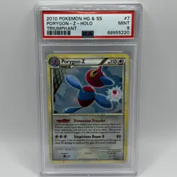 Pokemon Porygon-Z 7/102 PSA 9 Triumphant Holo Rare 2010 PSA 9 - Image 1