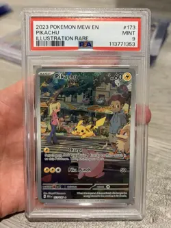 2023 Pokemon SV 151 Pikachu Illustration Rare #173/165 PSA 9 - Image 1