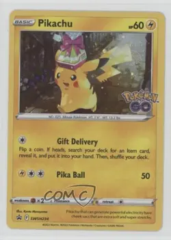 Pikachu (Pokemon Go Tins) Holo Pokemon Sword & Shield Black Star #SWSH234 - Image 1