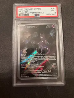 Pokemon 2023 SVP #52 Mewtwo 151 UPC Promo PSA 9 - Image 1