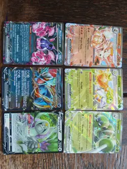 Pokemon Tcg 6 Card Bundle 3 Ex, 1 V ,And 2 Tera Cards Guaranteed See Cards Above - Image 1