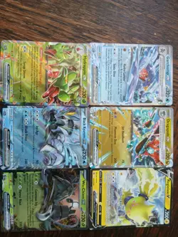 Pokemon Tcg 6 Card Bundle 3 Ex, 1 V ,And 2 Tera Cards Guaranteed See Cards Above - Image 1