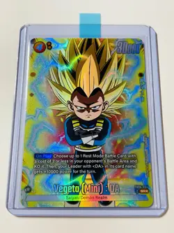 SS3 Vegeta Mini DA ALT ART FB06-084 SR Super Rare Dragon Ball Fusion World Card - Image 2