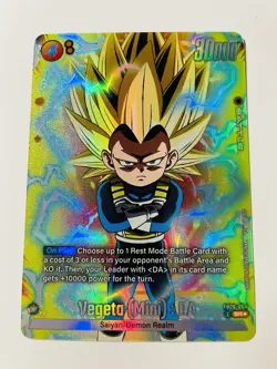SS3 Vegeta Mini DA ALT ART FB06-084 SR Super Rare Dragon Ball Fusion World Card - Image 3