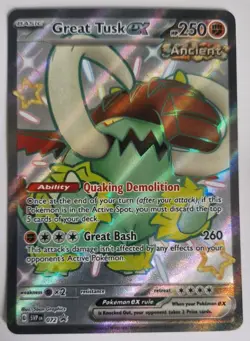 Great Tusk EX Black Star Promo 072 SVP - Pokemon TCG NM/M - Image 1