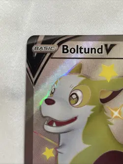 Pokemon Boltund V Shiny PROMO SWSH085 Full Art Shining Fates Pokemon TCG NM - Image 5