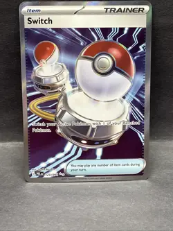 Switch 123/094 Full Art Trainer Holo ultra rare Pokemon TCG Phantasmal Flames - Image 1