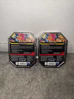 Pokemon TCG Mega Charizard X & Y Tins. BOTH TINS. Brand New & Sealed - Image 2