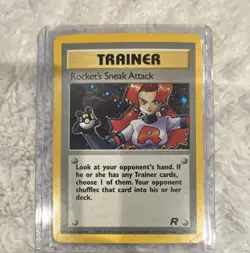 Pokemon Rocket's Sneak Attack Team Rocket 16/82 Holo Rare Trainer 2000 - Image 1