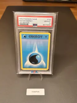 Pokemon 1st Edition Grass & Water Energy PSA 10 - Image 1