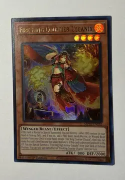 Yugioh 1x Fire King Courtier Ulcanix Ultra Rare MP25-EN262 2025 Mega-Pack 1st Ed - Image 1