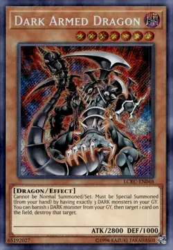 Yu-Gi-Oh! Dark Armed Dragon Unlimited LCKC-EN068 Secret Rare NM/LP x1 - Image 1