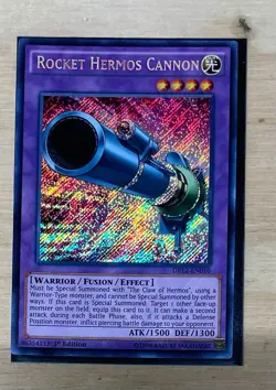 Rocket Hermos Cannon - DRL2-EN010 - Secret Rare - 1st Edition Near Mint Yugioh - Image 1