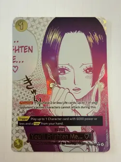 Bandai One Piece CCG You'll Frighten Me... Boa Hancock Foil Event R OP14-118 - Image 1