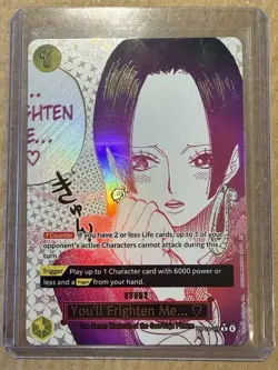 Bandai One Piece CCG You'll Frighten Me... Boa Hancock Foil Event R OP14-118 - Image 2