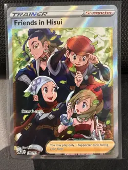 Friends in Hisui Crown Zenith Holo Ultra Rare Pokemon TCG Card 148/159 Near Mint - Image 1