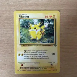 Pikachu 60/64 Jungle Set Pokemon Card 1999 WOTC TCG - Image 1
