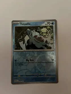 039/162 Totodile : (Reverse Holo) Card : Temporal Forces : Pokemon TCG - Image 1