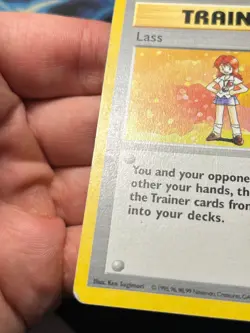 Lass 75/102 Shadowless Base Set - Pokemon Card WOTC MP - Image 3