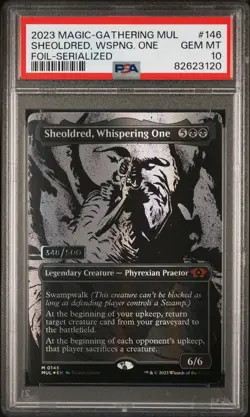 Sheoldred, Whiserping One Foil Serialized PSA 10 MTG #146 - Image 1