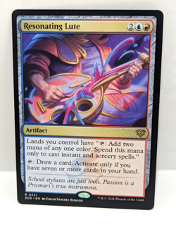Resonating Lute - Secrets of Strixhaven - Rare - Artifact - Regular - SOS 0221 - Image 1