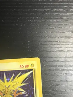 Pokemon TCG Zapdos 15/62 Fossil Set Vintage Holo Rare Card WOTC 1999 MP - Image 4