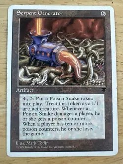 MTG - Serpent Generator - Chronicles - Played - Image 1