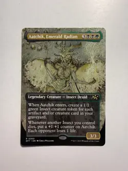 Aatchik, Emerald Radian (Borderless) 360 MTG Aetherdrift - Image 1