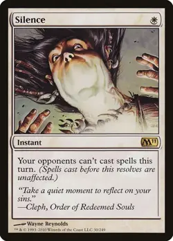 Silence - M11 - NM - Magic The Gathering - MTG - Image 1