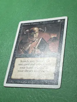 **Demonic Tutor** ~Revised~ MTG: Magic the Gathering, Heavy Play (HP) - Image 4