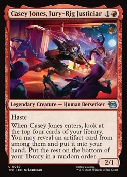 2x Casey Jones, Jury-Rig Justiciar - Foil TMT NM MTG - Image 1