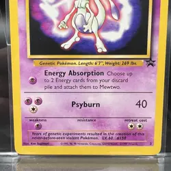 Mewtwo 03/53 WOTC Pokemon Movie Promo Card - 1999 Black Star Promo - LP - Image 3