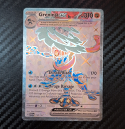 Pokemon Greninja EX 198/167 Sv06 Twilight Masquerade Tera Ultra Rare Holo - Image 1