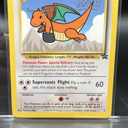 Dragonite 05/53 WOTC Pokemon Movie Promo Card - 1999 Black Star Promo - LP - Image 3