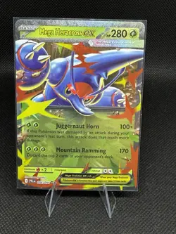 Pokemon TCG Mega Heracross ex 004/094 Phantasmal Flames Double Rare Holo NM 2025 - Image 1