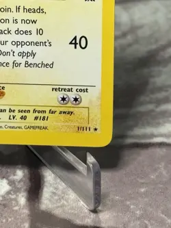 Pokemon TCG - Ampharos 1/111 Holo Rare - WOTC Neo Genesis *Read Description* - Image 4