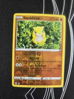 Sandshrew 131/264 Swsh08: Fusion Strike Reverse Holo NM Pokemon Tcg Card - Image 1