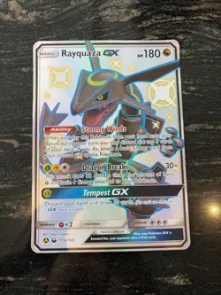 Pokemon TCG Rayquaza GX 177a/168 promo jumbo card Hidden Fates MP - Image 1