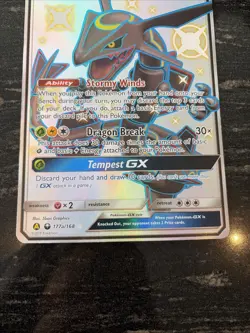 Pokemon TCG Rayquaza GX 177a/168 promo jumbo card Hidden Fates MP - Image 2