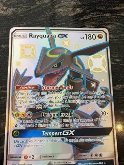 Pokemon TCG Rayquaza GX 177a/168 promo jumbo card Hidden Fates MP - Image 3
