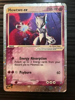 Mewtwo ex 101/109 Ruby & Sapphire DAMAGED (See Photos) Pokemon TCG - Image 1