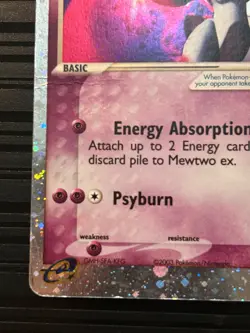 Mewtwo ex 101/109 Ruby & Sapphire DAMAGED (See Photos) Pokemon TCG - Image 4