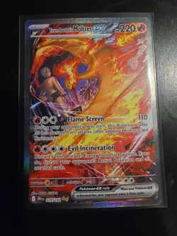 Pokemon Team Rocket's Moltres ex 229/182 Destined Rivals Alternate Full Art - Image 1