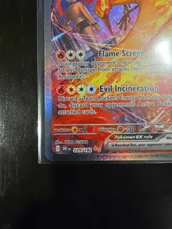 Pokemon Team Rocket's Moltres ex 229/182 Destined Rivals Alternate Full Art - Image 3