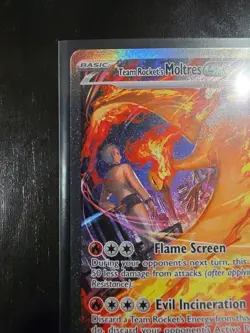 Pokemon Team Rocket's Moltres ex 229/182 Destined Rivals Alternate Full Art - Image 4