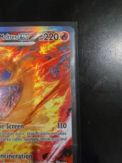 Pokemon Team Rocket's Moltres ex 229/182 Destined Rivals Alternate Full Art - Image 5